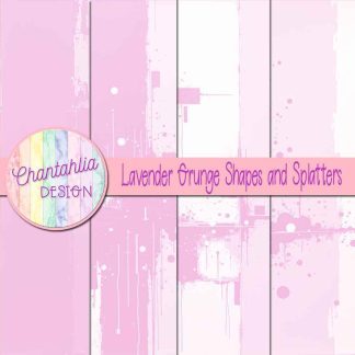 Free lavender grunge shapes and splatters digital papers