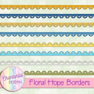 Free borders in a Floral Hope theme