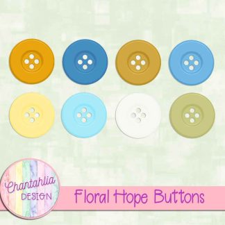 Floral Hope Buttons