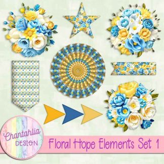 Free design elements in a Floral Hope theme