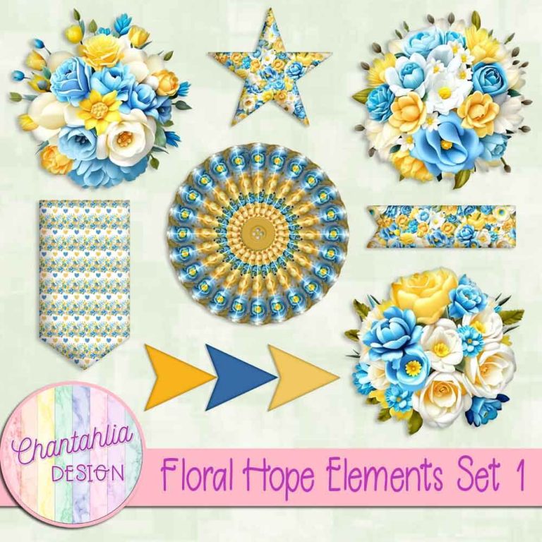 Floral Hope Elements Set 1 - Chantahlia Design