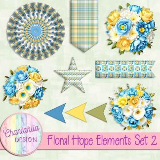 Free design elements in a Floral Hope theme