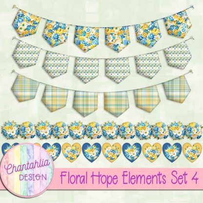 Free design elements in a Floral Hope theme