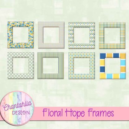 Free frames in a Floral Hope theme