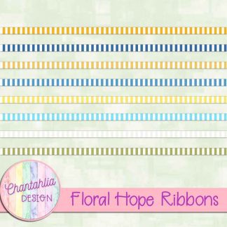 Free ribbons in a Floral Hope theme