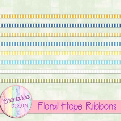 Free ribbons in a Floral Hope theme