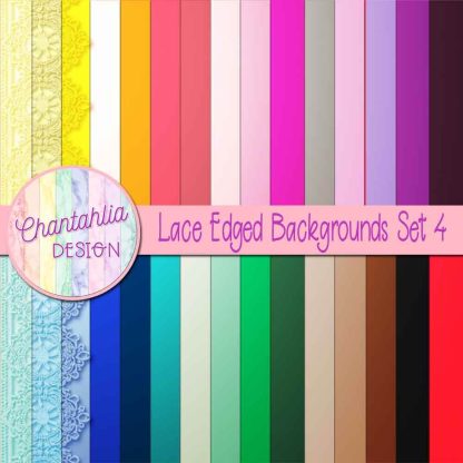 Free Lace Edged Digital Paper Backgrounds
