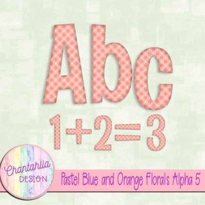 Free alpha in a Pastel Blue and Orange Florals theme