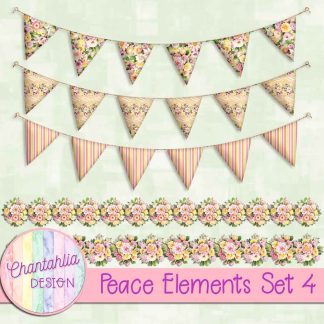 Free design elements in a Peace theme