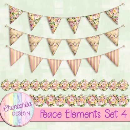 Free design elements in a Peace theme