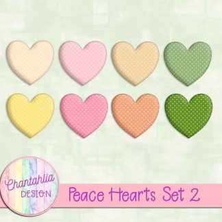 Free hearts in a Peace theme