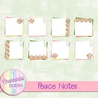 Free notes in a Peace theme