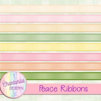 Free ribbons in a Peace theme
