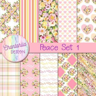 Free digital papers in a Peace theme