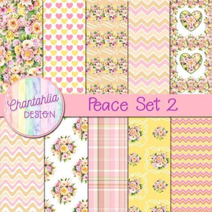 Free digital papers in a Peace theme