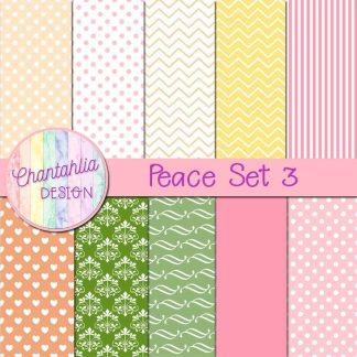 Free digital papers in a Peace theme