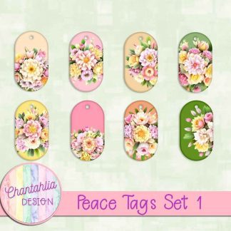 Free tags in a Peace theme