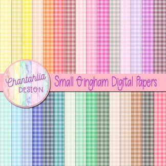 Free digital papers featuring a small gingham design