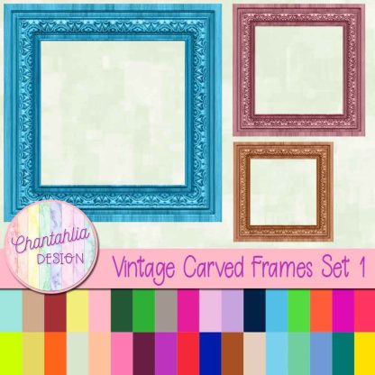 Free vintage carved frames
