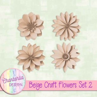 Free beige craft flowers
