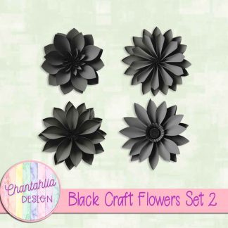 Free black craft flowers