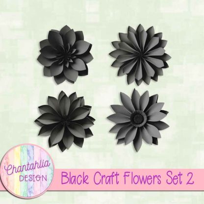 Free black craft flowers