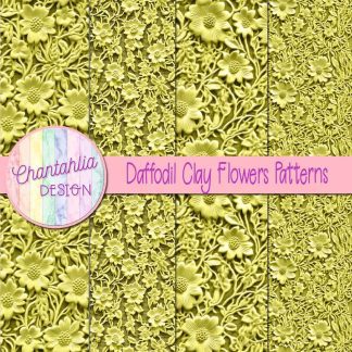 Free daffodil clay flowers patterns
