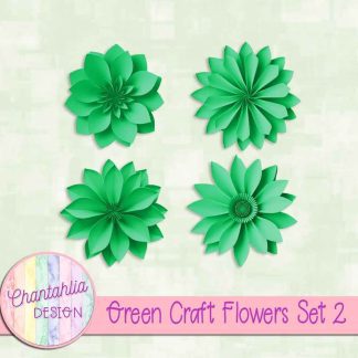Free green craft flowers