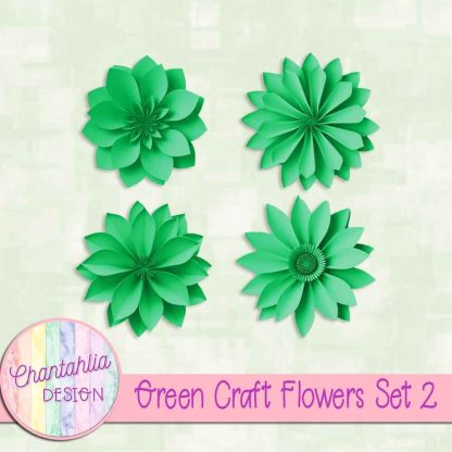 Free green craft flowers