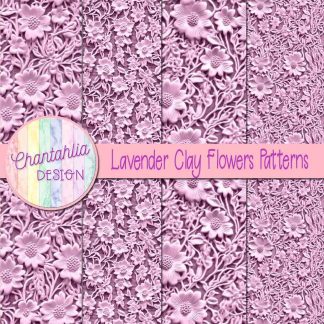 Free lavender clay flowers patterns