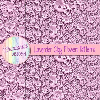 Free lavender clay flowers patterns