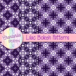 Free lilac bokeh patterns digital papers