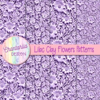 Free lilac clay flowers patterns