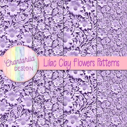Free lilac clay flowers patterns
