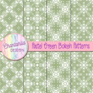 Free pastel green bokeh patterns digital papers