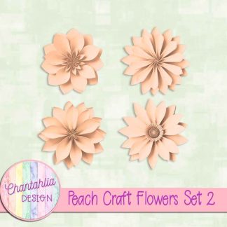 Free peach craft flowers