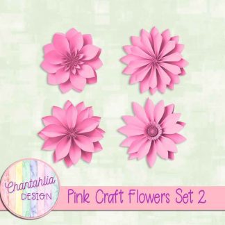 Free pink craft flowers