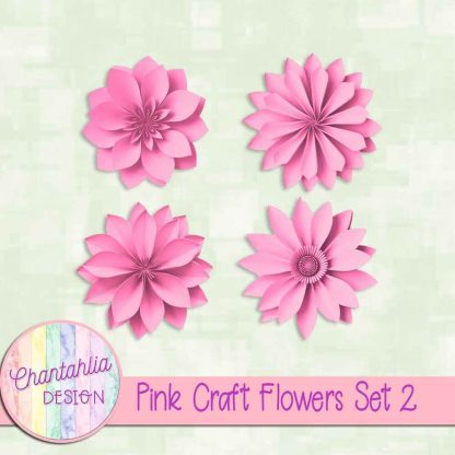 Free pink craft flowers