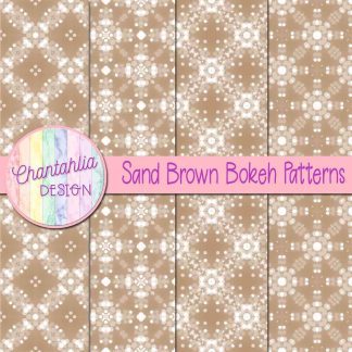 Free sand brown bokeh patterns digital papers