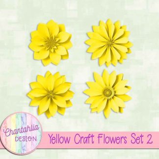 Free yellow craft flowers