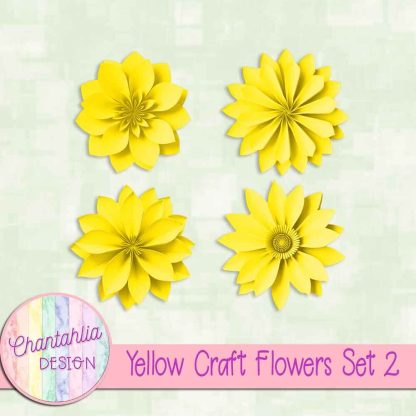 Free yellow craft flowers