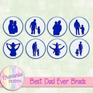 Free brads in a Best Dad Ever theme