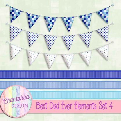 Free design elements in a Best Dad Ever theme