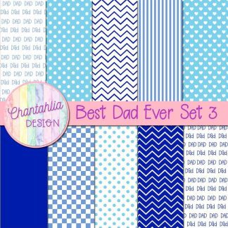 Free digital papers in a Best Dad Ever theme