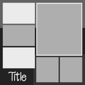 Free digital scrapbooking layout template .psd file.