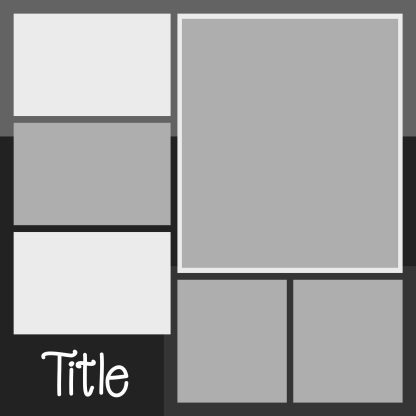 Free digital scrapbooking layout template .psd file.