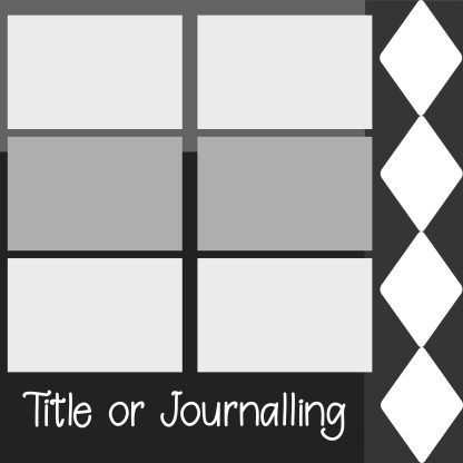 Free digital scrapbooking layout template .psd file.