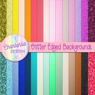 free digital papers featuring glitter edges