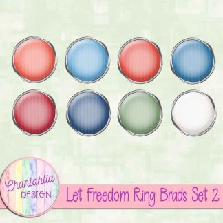 Free brads in a Let Freedom Ring theme