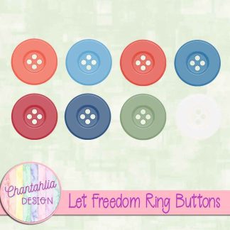 Free buttons in a Let Freedom Ring theme